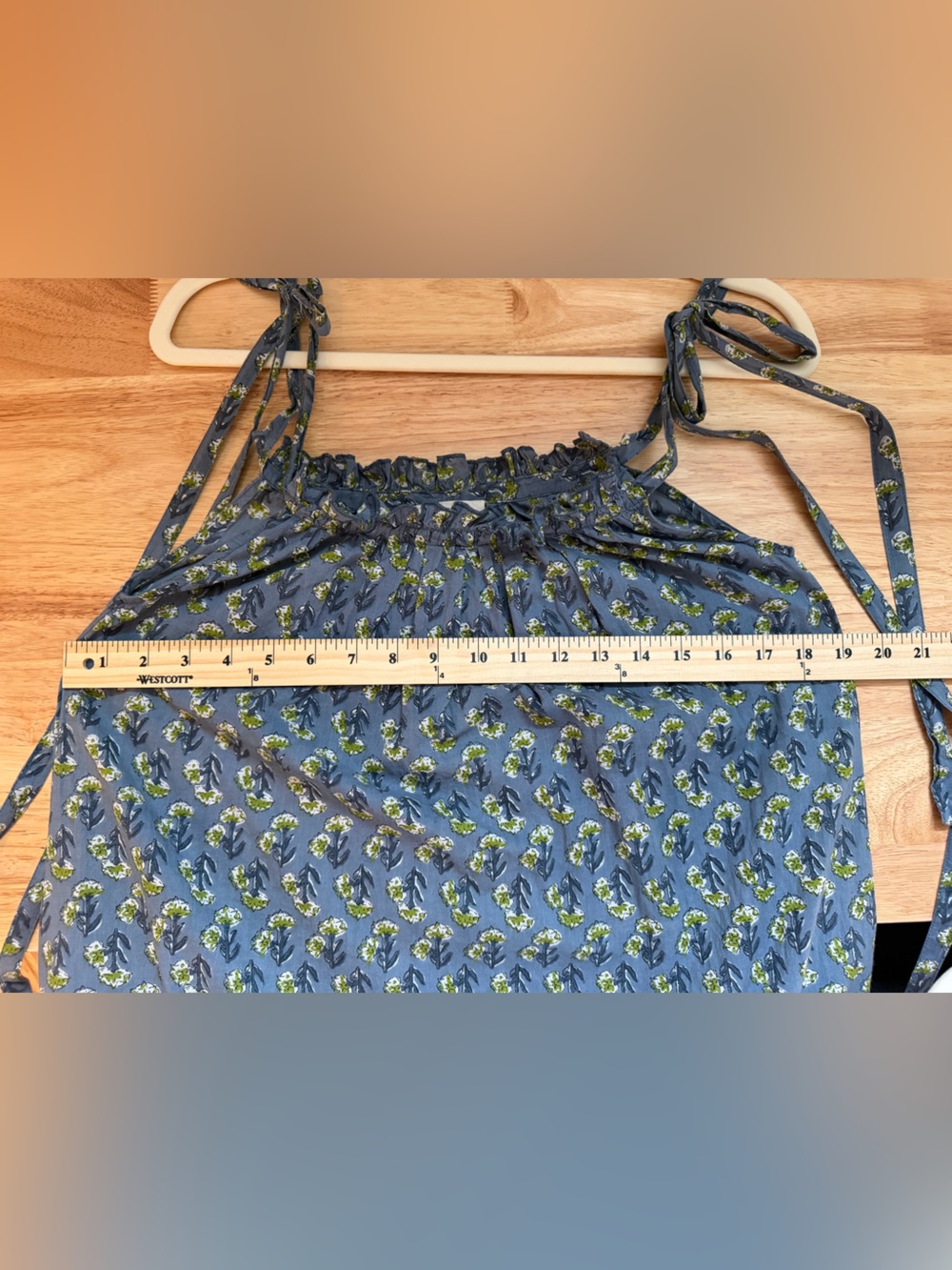 Ex Voto Vintage Iris Sundress in Blue Floral M/L - Picture 12 of 12